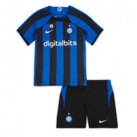 Inter Milan Fotballklær Hjemmedraktsett Barn 2022-23 Kortermet (+ korte bukser)